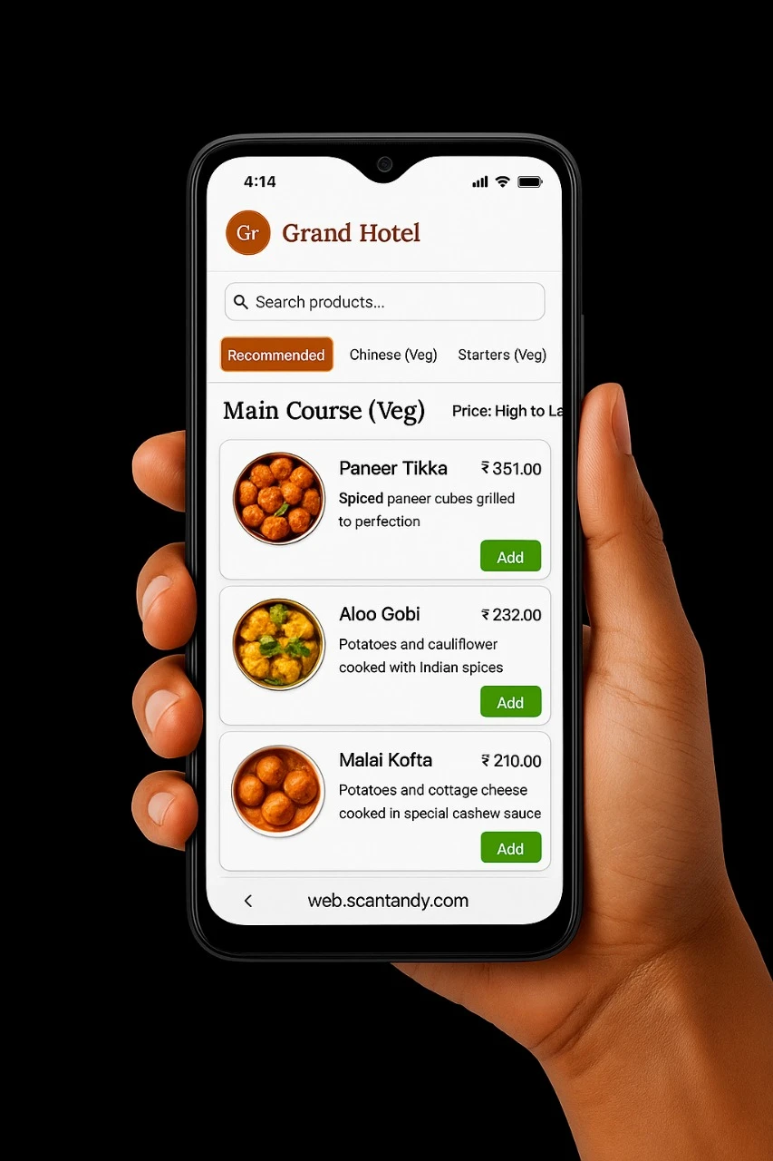 Smart Digital Menu